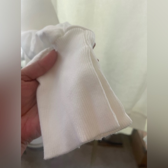 FREE PEOPLE CAMDEN PULLOVER SWEATSHIRT in White - Picture 7 of 7